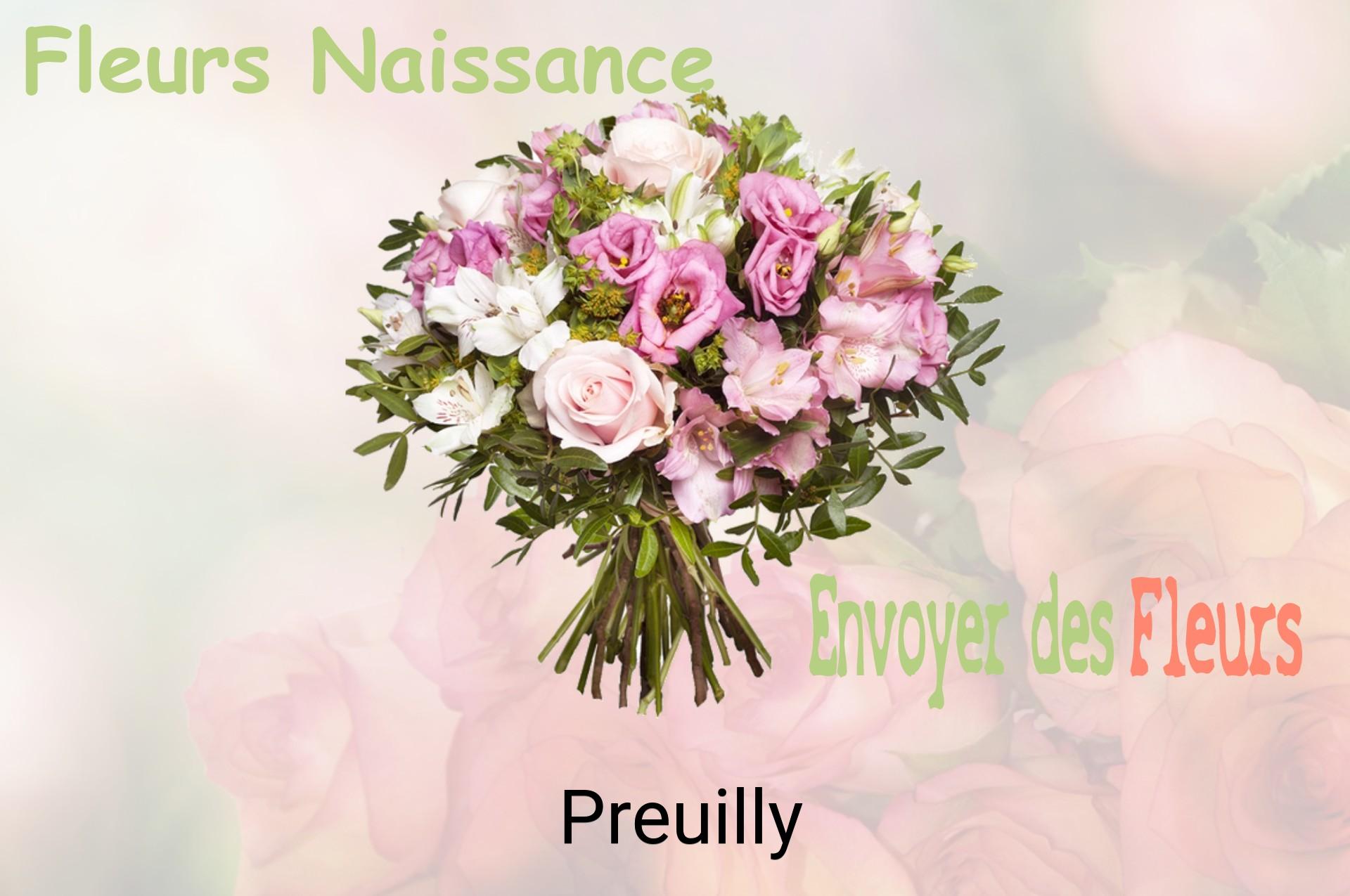 Bouquet de fleurs de naissance livré à Preuilly